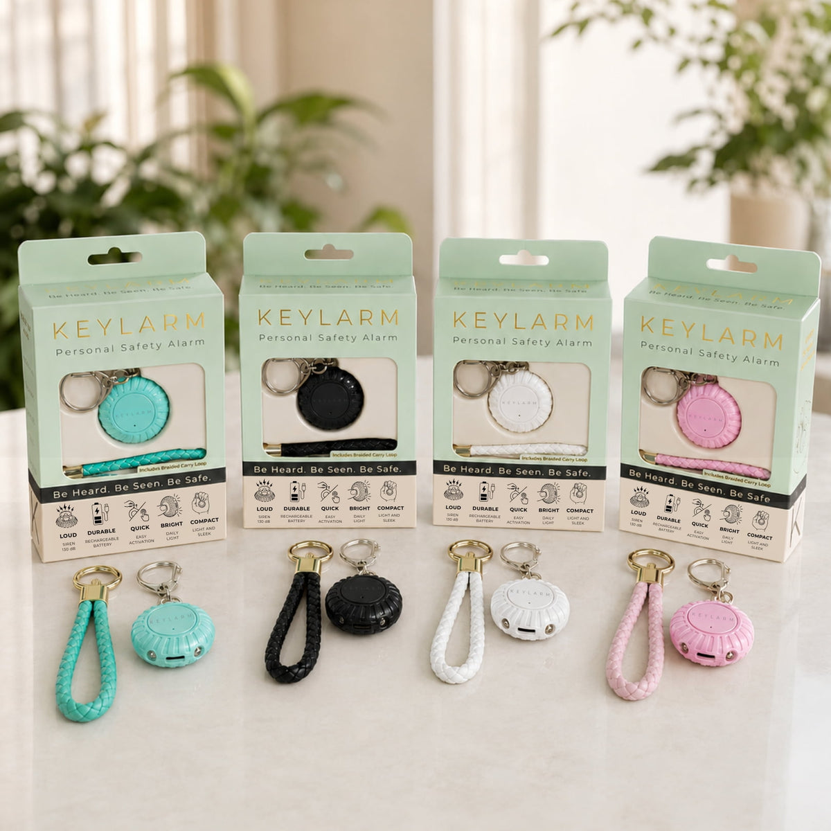 KEYLARM Personal Safety Alarm and Light