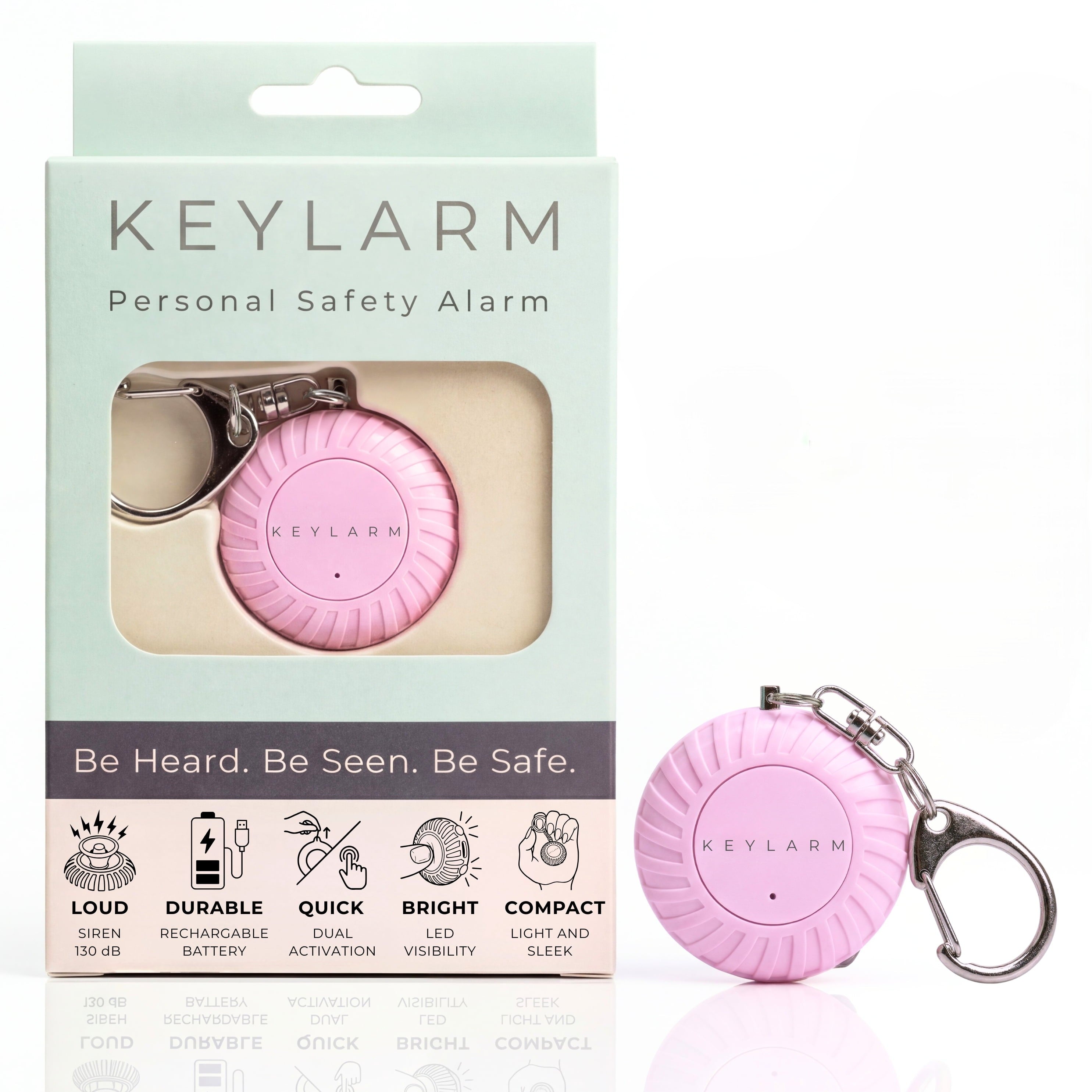 KEYLARM Personal Safety Alarm and Light