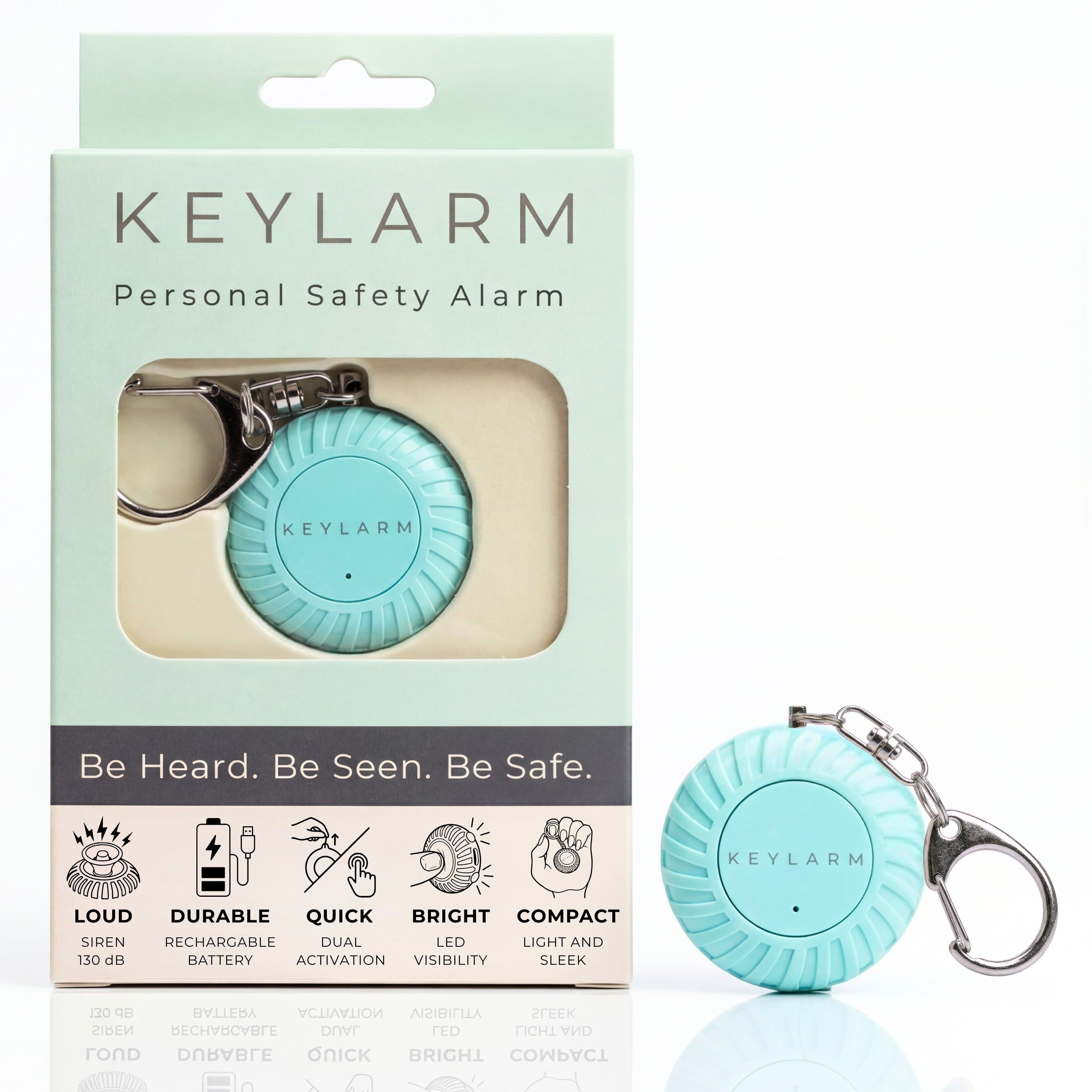 KEYLARM Personal Safety Alarm and Light